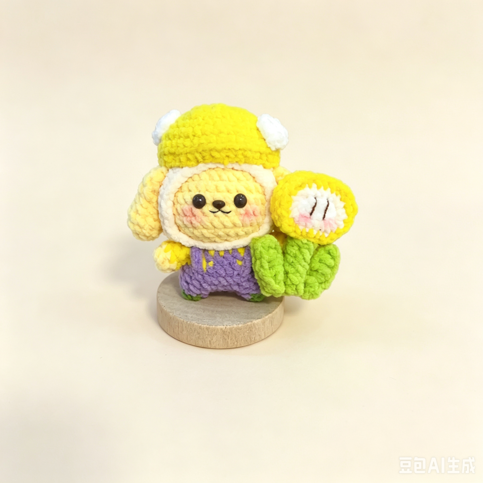 crochet pompom kit, keychains or stands